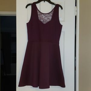 Burgundy dress